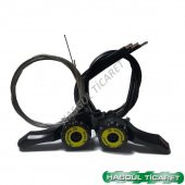 HSGL BİSİKLET TY 05 VİTES KOLU SİYAH ÖN ARKA ATTIRICI SET - 2