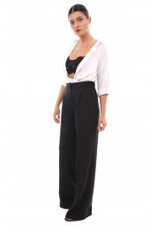 HerTon Pileli Rahat Kesim Palazo Pantolon PU-475 - 4