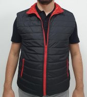 Çizgili Şişme Yelek Kolsuz Ceket Mikro Kumaş Elyaflı İçi Polar Outdoor Renk Seçenekli - 7