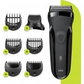 Braun 3 Serisi 300 BT BLK Siyah 3'ü1 Arada Sakal Şekillendirme ve Tıraş Makinesi - 1