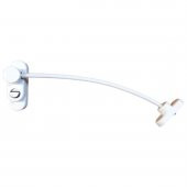 Penkid Düğmeli Çelik Halatlı Pvc Pencere Emniyet Kilidi Beyaz - 5