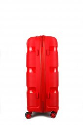 Trendsbag Travel Store Büyük Boy Kırmızı Pp Silikon Valiz - 3