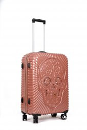 Trendsbag Travel Store Orta Boy S186 Koyu Pembe Kuru Kafa Valiz - 3