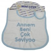 salarticaret nakışlı bebek salya mama önlüğü - 1