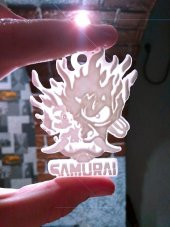 Cyberpunk 2077 Samuray Kolyelik Logo Zincir Hariç - 1