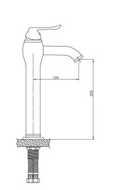 Gpd MSL150-O Tauro Set Üstü Yüksek Çanak Tipi Lavabo Bataryası Siyah - 2