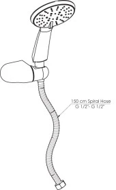 GPD Askılı Duş Takımı 5 Fonksiyonlu DST51 thumbnail 3