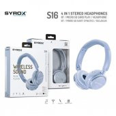 Syrox Kablosuz Bluetooth Kulaküstü Kulaklık Hafıza Kartı Girişli S16 - 3