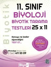 Biyotik 11. Sınıf Biyoloji 25 x 11 Biyotik Tarama Testleri - 1