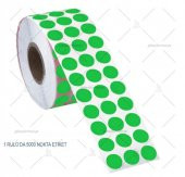 Tanex İŞARETLEME NOKTA Etiketi 10mm (5000 adet YEŞİL NOKTA Etiket) - 1
