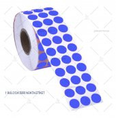 Tanex İŞARETLEME NOKTA Etiketi 10mm (5000 adet MAVİ NOKTA Etiket) thumbnail 1