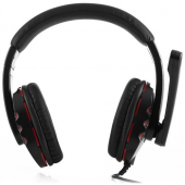 SNOPY SN-338 SİYAH KIRMIZI GAMING OYUNCU MIKROFON KULAKLIK - 3