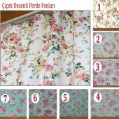 Çiçek Desenli Perde Fonları - 2