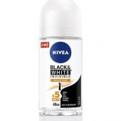 Nıvea Roll On Black Whıte Invısıble 5x Güçlü Etki Bayan 50 Ml - 1