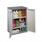 Keter 2 Raflı Küçük Plastik Dolap,Banyo Dolabı,Bahçe Dolabı,Mutfak Dolabı - 1