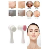 Çift Taraflı 3D Yüz Temizleme Fırçası Ve Slıkon Yüz Masaj Aleti thumbnail 1