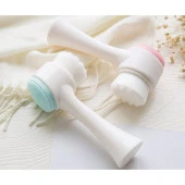 Çift Taraflı 3D Yüz Temizleme Fırçası Ve Slıkon Yüz Masaj Aleti thumbnail 2