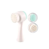 Çift Taraflı 3D Yüz Temizleme Fırçası Ve Slıkon Yüz Masaj Aleti thumbnail 3