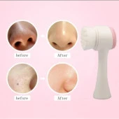 Çift Taraflı 3D Yüz Temizleme Fırçası Ve Slıkon Yüz Masaj Aleti thumbnail 7