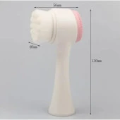 Çift Taraflı 3D Yüz Temizleme Fırçası Ve Slıkon Yüz Masaj Aleti thumbnail 8