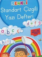 Renkli Standart Çizgili Yazı Defteri - 1