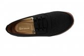 WANATTİ Siyah Lastik Bağlamalı Ortopetik Comfort Battal Büyük 40-41-42 Numara Anne Ayakkabısı - 4