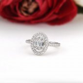 Oval Baget Zirkon Taşlı Gümüş Bayan Set thumbnail 4