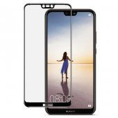 Huawei P20 Pro Tam Kapatan Cam Ekran Koruyucu Siyah - 1