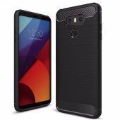 Teleplus LG G6 Özel Karbon ve Silikonlu Kılıf  + Tam Kapatan Cam - 2