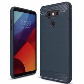 Teleplus LG G6 Özel Karbon ve Silikonlu Kılıf  + Tam Kapatan Cam - 6