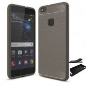 Teleplus Huawei P10 Lite Özel Karbon ve Silikonlu Kılıf - 3