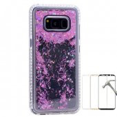 Teleplus Samsung Galaxy S8 Plus Sulu Simli Silikon Kılıf  + Tam Kapatan Cam - 3