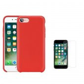 Teleplus G-Case iPhone 7 Plus Silikon Kılıf + Cam Ekran Koruyucu - 4