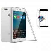 Teleplus Xiaomi Mi A1 İmax Kamera Korumalı Silikon Kılıf  + Tam Kapatan Cam - 1