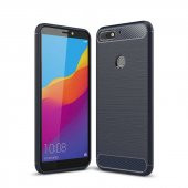 Teleplus Huawei Y7 2018 Özel Karbon ve Silikonlu Kılıf  + Nano Ekran Koruyucu - 5
