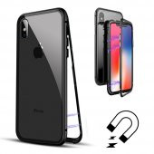 Teleplus iPhone X Kılıf Mıknatıslı 360 Metal Çerçeve - 1
