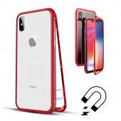 Teleplus iPhone X Kılıf Mıknatıslı 360 Metal Çerçeve - 5