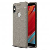 Teleplus Xiaomi Redmi S2 Deri Dokulu Silikon Kılıf  + Cam Ekran Koruyucu - 3