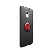 Teleplus Samsung Galaxy J8 Ravel Yüzüklü Silikon Kılıf  + Nano Ekran Koruyucu - 8