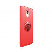 Teleplus Samsung Galaxy J8 Ravel Yüzüklü Silikon Kılıf  + Nano Ekran Koruyucu - 11