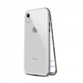 Teleplus iPhone XR Kılıf 360 Mıknatıslı Metal   + Tam Kapatan Cam - 5