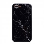 Teleplus iPhone 7 Plus 360 Mermer Desenli Mıknatıslı Metal Çerçeve Kılıf - 1