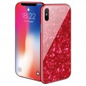 Teleplus iPhone XS Kılıf Mıknatıslı Desenli Ebruli Sert Kapak   + Nano Ekran Koruyucu - 5