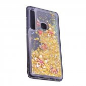 Teleplus Samsung Galaxy A9 2018 Lüks Sulu Desenli Silikonlu Kılıf  + Nano Ekran Koruyucu - 1