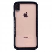 Teleplus iPhone XR Kılıf Transparan Kavisli Renkli Cam Kapak + Nano Ekran Koruyucu - 1