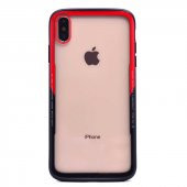 Teleplus iPhone XR Kılıf Transparan Kavisli Renkli Cam Kapak + Nano Ekran Koruyucu - 5
