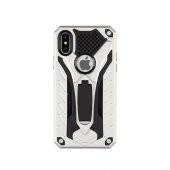 Teleplus iPhone XS Max Kılıf (Plus) Kickstand Tank Kapak + Nano Ekran Koruyucu - 7