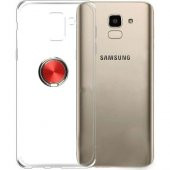 Teleplus Samsung Galaxy J4 Plus Ultra Şeffaf Yüzüklü Silikon Kılıf + Nano Ekran Koruyucu - 5