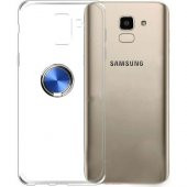 Teleplus Samsung Galaxy J4 Plus Ultra Şeffaf Yüzüklü Silikon Kılıf + Nano Ekran Koruyucu - 7