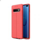 Teleplus Samsung Galaxy S10 Plus Deri Dokulu Silikon Kılıf - 3